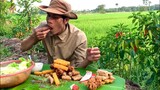 Gà Rán KFC Chả Giò Chiên Giòn Cá Ba Sa Lăn Bột Giữa Cánh Đồng Chiều Quê