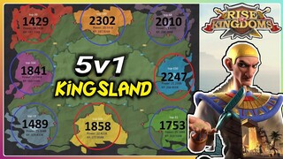 Rise of kingdoms - 5vs1 at Kingsland Preview - undefeated 1429 vs 5 kingdoms