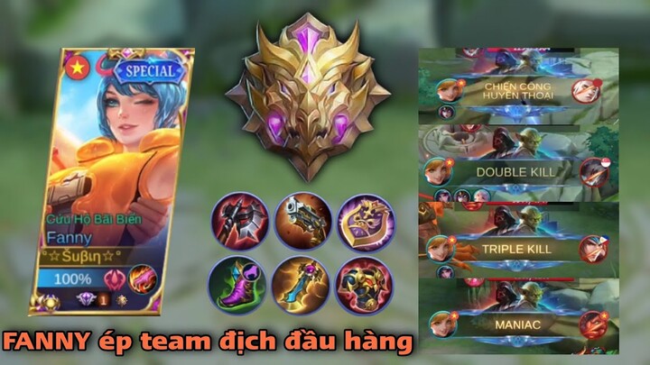 SỨC MẠNH CỦA FANNY NHƯ THẾ NÀO KHI VÀO RANK MYTHIC | ÉP RỪNG TEAM BẠN PHẢI ĐẦU HÀNG