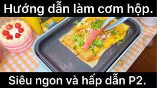 Hướng dẫn làm cơm hộp siêu ngon hấp dẫn phần 2