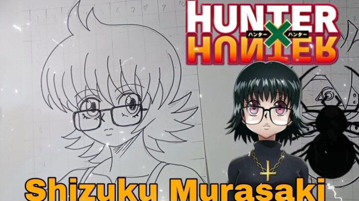menggambar shizuku murasaki, anime hunter x hunter
