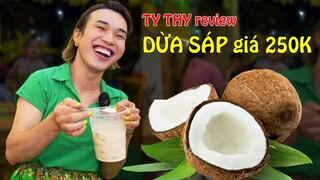 Ty Thy review DỪA SÁP giá 250k theo phong cách Thái Lan - Ty Thy Vlog Gỏi đu đủ