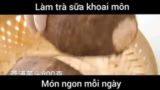 Làm trà sữa khoai môn