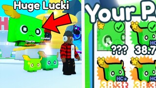 🥳I GOT NEW HUGE LUCKI and DARK MATTER LUCKI in Pet Simulator X (New Lucky Block Update)