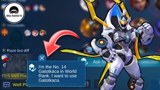 I'm the No. 14 Gatotkaca in the World Rank | Well Played TV