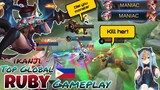 Double Triple Kill & Maniac in one Rank Game! | Funnel Ruby | ikanji Top Global Ruby | Mobile Legend