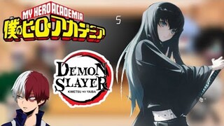 Mha + lov reacts to Demon slayer - Gacha club/GC 5/6