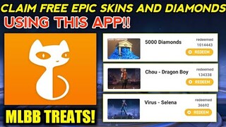 EVENT! CLAIM FREE EPIC SKINS AND DIAMONDS USING THIS APP! MLBB SECRET EVENT