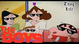 THE BOYS MEME | Shin Chan thug life moment shin Han funny moments #shinchan #theboysmeme PART 13