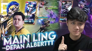 MAIN LING DEPAN ALBERTTT? SIAPA TAKUT BRO KITA KASIH PAHAM ! - Mobile Legends