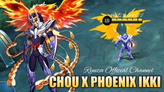 CHOU X PHOENIX IKKI SKIN SCRIPT [SAINT SEIYA] FULL EFFECTS - MOBILE LEGENDS