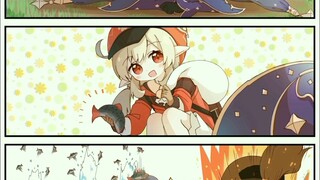Ini gambar pemandangan ya? !Gambar dua dimensi yang lucu