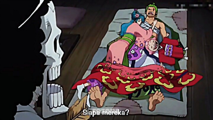 Zoro tidur dengan Hiyorin kalau Sanji lihat pasti Cemburu🥴🤣😭