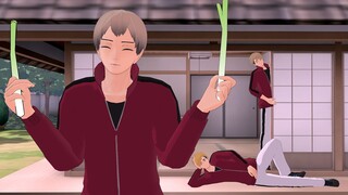 [Haikyuu!!MMD] Kita Levan Polkka (Kita Shinsuke, Atsumu & Osamu Miya)