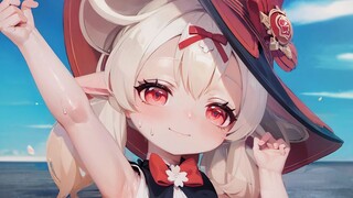 【AI动画】可莉新衣服有点热❤️
