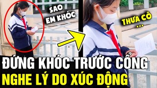 Thấy học trò ĐỨNG KHÓC trước cổng, cô giáo HỎI LÝ DO làm ai cũng NGHẸN LÒNG | Tin Nhanh 3 Phút