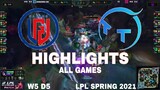 Highlight LGD vs TT (All Game) LPL Mùa Xuân 2021 | LPL Spring 2021 | LGD Gaming vs ThunderTalk Gamin
