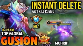 SUPREME NO.1 | GUSION BEST BUILD 2022 | TOP GLOBAL GUSION GAMEPLAY | MOBILE LEGENDS✓