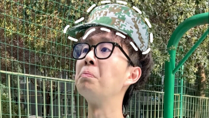 Late on the very first day of military training!