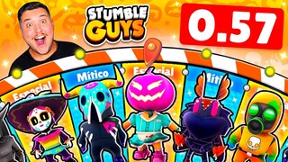 ESTAS SON TODAS las NUEVAS SKINS SECRETAS 0.57 de STUMBLE GUYS!