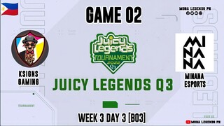 Maharlika Esports vs MNPxLAZY Esports Game 02 | Juicy Legends Q3 2022