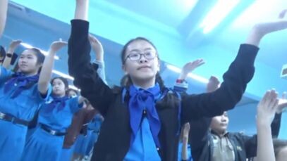 อนุบาลพะเยาซ้อมใหญ่ฟ้อนไหว้สาพญางำเมือง