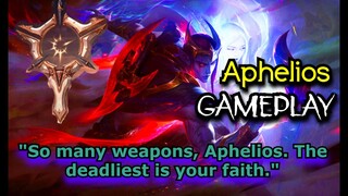 Pro Aphelios Destroy Bot Lane Full Game - League of Legends 2021