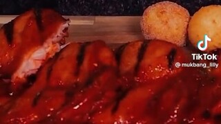 yummy and saucy Chicken Asmr mukbang