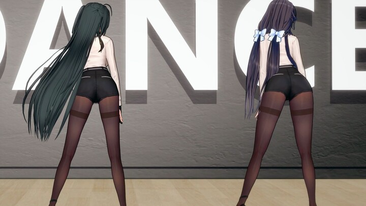 [Azur Lane MMD/Bunny Style] Azuma Taiho OL black silk uniform