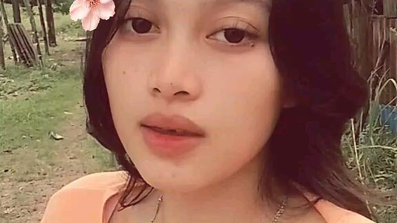 with her baby