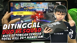 DITINGGAL DUO VS SQUAD + HANDCAM RASYAH RASYID! KILL 18