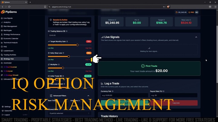 IQ Option Trading with Live Signals - Less Risk fb