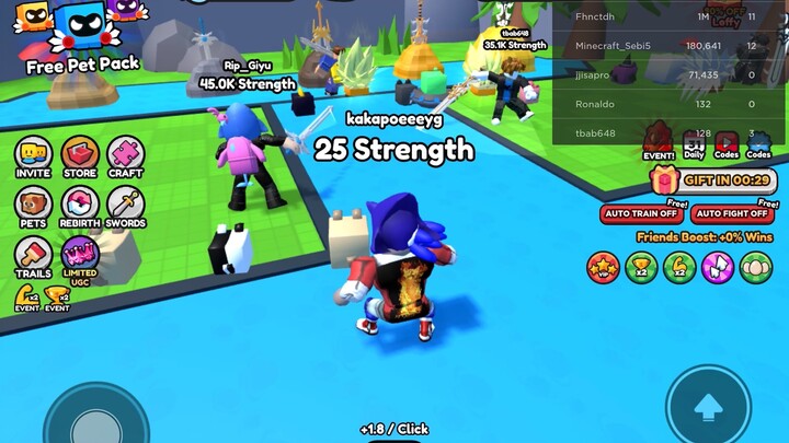 Playing pull a sword