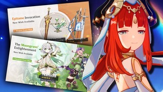 These might be BETTER than you think... Full Nahida & Nilou 3.6 Banner Review [4-Stars & Weapons]