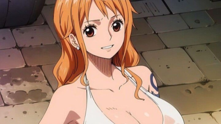 SCENE NAMI DAN LUFFY TERDAMPAR DI PULAU JAMUR