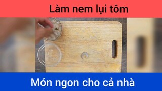 Làm nem lụi tôm