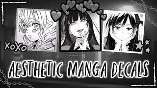 Aesthetic Manga decals/decal id | For your Royale high journal \(๑╹◡╹๑)ﾉ