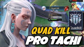 BEST TACHI | Tachi Support mùa 20 cận cảnh pha giao tranh Tích 4 lần nội tại ăn ngay Quad kill | RoV