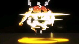 "Luffy sekarang menggunakan Gear 4 untuk membersihkan pasukan Kaido, dan Doflamingo sedang berpikir 