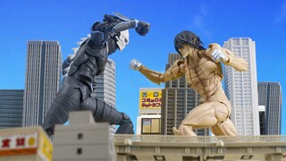 【定格动画】怪兽8号 VS 进击の巨人 谁会赢呢？