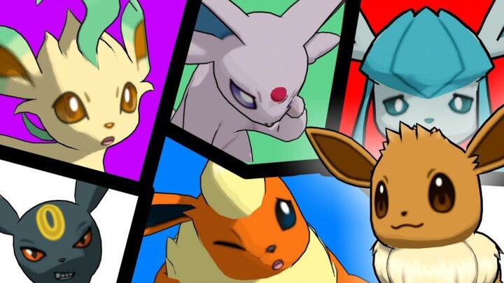 Gia đình mới của Eevee (phiên bản tô màu hoạt hình)