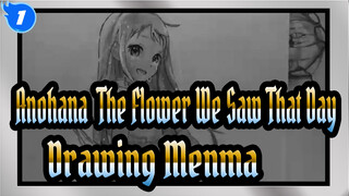 [Anohana: The Flower We Saw That Day] Drawing Menma with Pencil_1