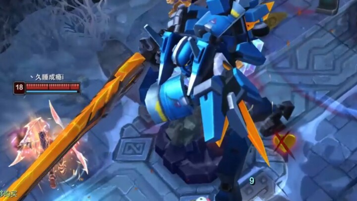 Saya akan turun ke medan dengan bentuk Gundam! [Battlegrounds Hextech]