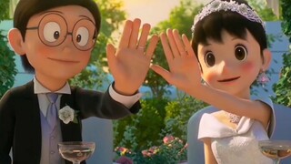 When Nobita and Shizuka exchanged rings at the wedding, grandma's wish was finally fulfilled!