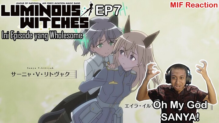 [ID Blind Reaction] Luminous Witches EP7 - SANYA