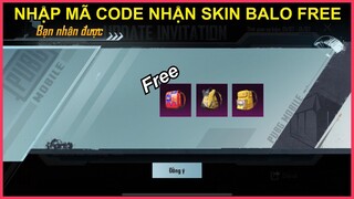 NHẬP MÃ CODE NHẬN SKIN BALO FREE DỂ DÀNG MÀ AI CŨNG NHẬN ĐƯỢC VỚI VÀI BƯỚC ĐƠN GIẢN || PUBG MOBILE