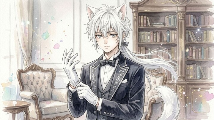 人間だった俺は、初代魔王に仕える猫耳執事になった