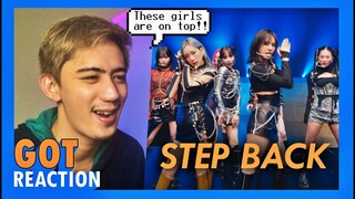 REACTING to SM Super Girl Group GIRLS ON TOP - GOT the beat 'Step Back' Stage Video REACTION