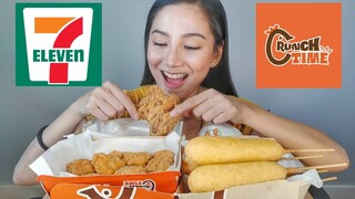 7-ELEVEN | CRUNCH TIME MUKBANG | Corndog, Nuggets & Chicken