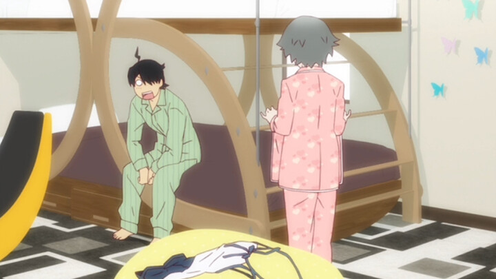 [Living together] Araragi and Iku Okura sleeping on bunk beds